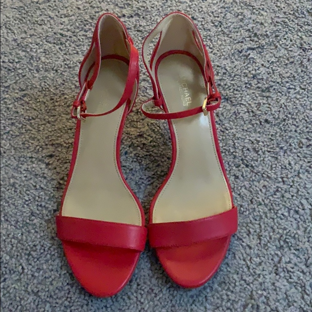 Michael Kors Red Strappy Heels